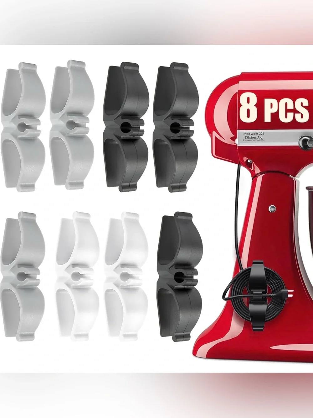 Set of 8 Cord Organizers for Kitchen Small Appliances - NEW